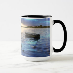 Mug Réflexion de bateaux à voile du coucher du solei