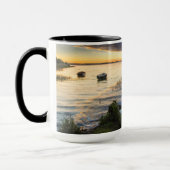 Mug Réflexion de bateaux à voile du coucher du soleil (Gauche)