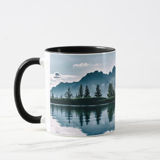 Mug Réflexion de forêt de montagne (Gauche)