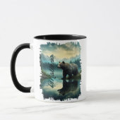 Mug Réflexion de la forêt Brown de grizzlis (Gauche)