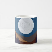 Mug Réflexion de la lune de la forêt Abstraite rustiqu (Centre)