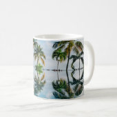 MUG RÉFLEXION DE L'EAU DES PALMIERS DE COCO (Devant droit)