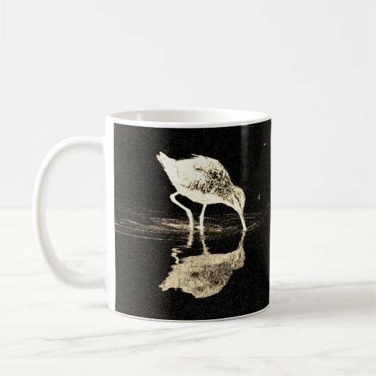 Mug Réflexion des oiseaux Amoureux de la nature noire (Gauche)