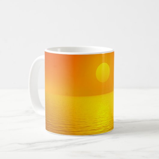 Mug Réflexion du coucher de soleil (Devant gauche)