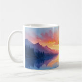 Mug Réflexion du soleil de montagne (Gauche)