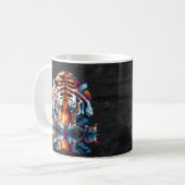 Mug Réflexion du tigre buvant de l'eau (Devant gauche)