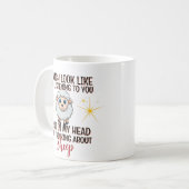 Mug Réflexion sur le mouton - Drôle personnalisé (Devant gauche)