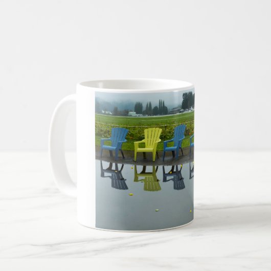 Mug Réflexions de chaise Adirondak (Devant gauche)