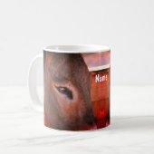 Mug Réflexions de l'âne Animal Personnalisé (Devant gauche)