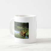 Mug Réflexions d'été, orignaux (Devant gauche)