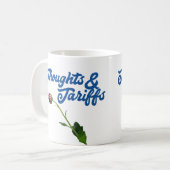 Mug Réflexions Et Droits De Douane Anti-Trump (Devant gauche)