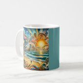 Mug Réflexions intemporelles : paysage de rêve côtier (Devant gauche)