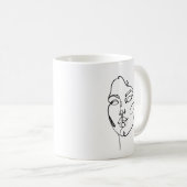 Mug Réflexions linéaires - Face (Devant droit)