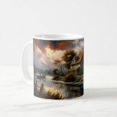 Mug Réflexions sur la campagne paisible (Devant gauche)