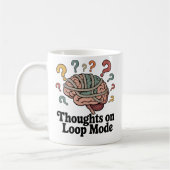 Mug Réflexions sur le mode Boucle | Humour de spirale (Gauche)