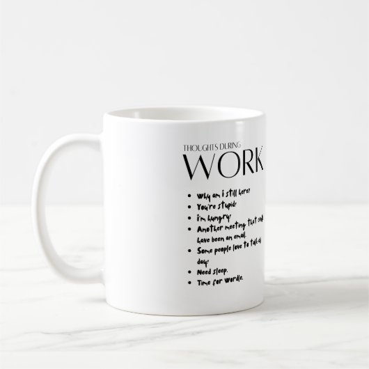 Mug Réflexions sur le travail (Gauche)