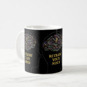 Mug Reformez votre esprit inspirant Word Art Design (Devant gauche)