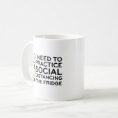 Mug Réfrigérateur de détresse sociale (Devant gauche)