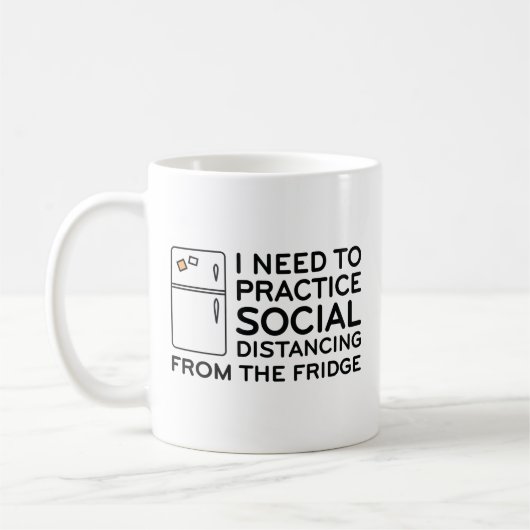 Mug Réfrigérateur de détresse sociale (Gauche)