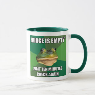 Mug Réfrigérateur vide de grenouille fétide de Bachel