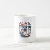 Mug Refroidir le quatrième T-shirt vectoriel de canard (Centre)