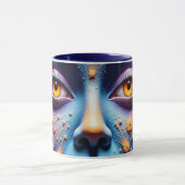 Mug Refroidisseur de canette d'art facial mystique (Centre)