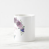 Mug Refuge et force floral violet  (Centre)