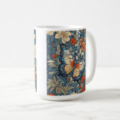 Mug Regal Butterfly Amidst William Morris Floral (Devant droit)