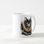 Mug Regal Egyptian Black Cat Art (Devant droit)