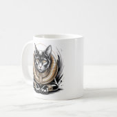 Mug Regal Egyptian Black Cat Art (Devant gauche)