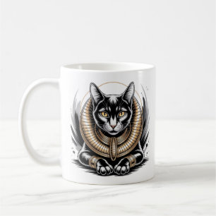 Mug Regal Egyptian Black Cat Art
