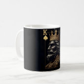 Mug Regal Gold King of Spades Coffee Mug. (Devant gauche)