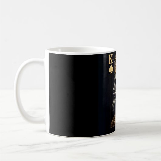 Mug Regal Gold King of Spades Coffee Mug. (Gauche)