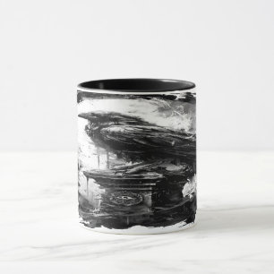 Mug Regard Abysal Crâne de Corbeau Heavy Metal