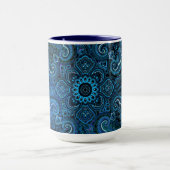 Mug Regard Bostalgique Paisley Bleu (Centre)