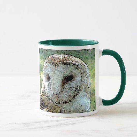 Mug Regard de hibou de grange (Droite)