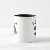 Mug Regard décontracté gothique drôle F Corbeau F esth (Centre)
