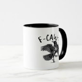 Mug Regard décontracté gothique drôle F Corbeau F esth (Devant droit)
