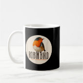 Mug Regard d'oiseau Robin rouge (Gauche)