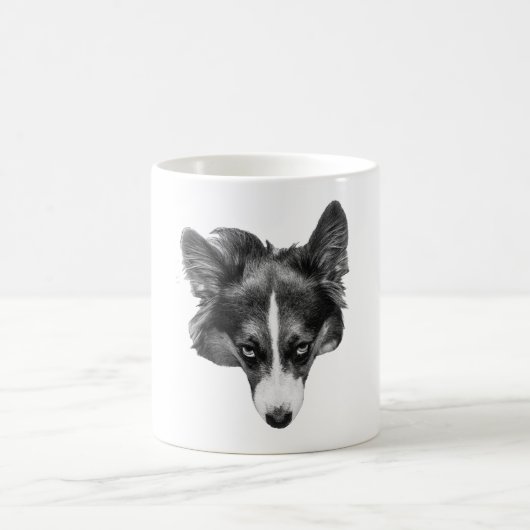 Mug regard doux corgi calme (Centre)