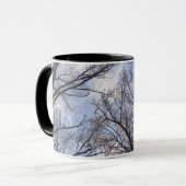 Mug Regard sur les arbres du matin d'hiver (Devant gauche)