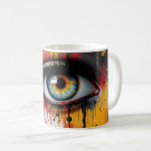 Mug Regard surréaliste éclaboussé (Devant droit)