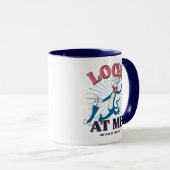 Mug Regarde-Moi Chat Dans Le Casquette (Devant droit)