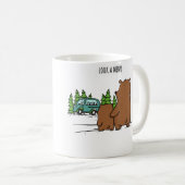 Mug Regarde Un Menu Ours Drôle De Camping (Devant droit)