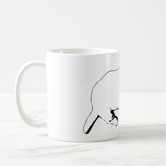 Mug Regarder le câblage - Quiet encré (Gauche)