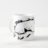 Mug Regarder Terrier douillet sur le lit d'hiver (Devant gauche)