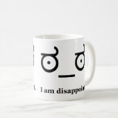 Mug Regardez de la désapprobation déçoivent (Devant droit)