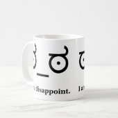 Mug Regardez de la désapprobation déçoivent (Devant gauche)