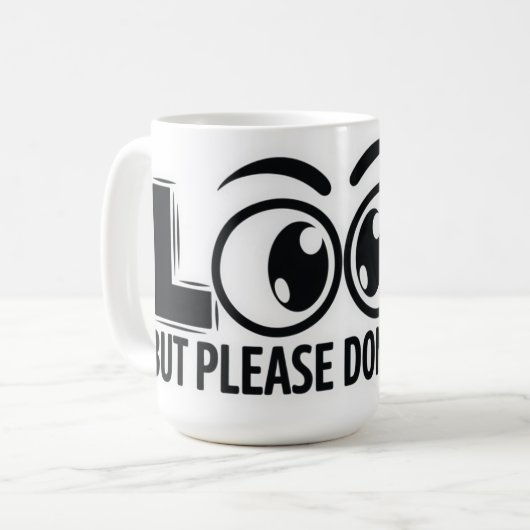 Mug Regardez, mais ne touchez pas (Devant gauche)