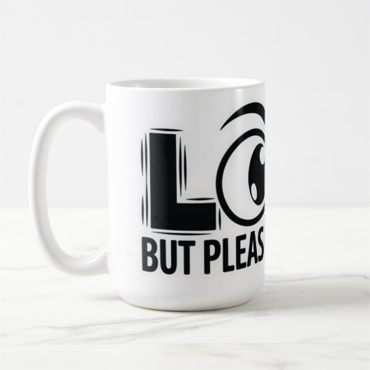 Mug Regardez, mais ne touchez pas (Gauche)